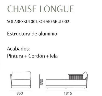 CHAISE LOUNGE KALI IZQUIERDO